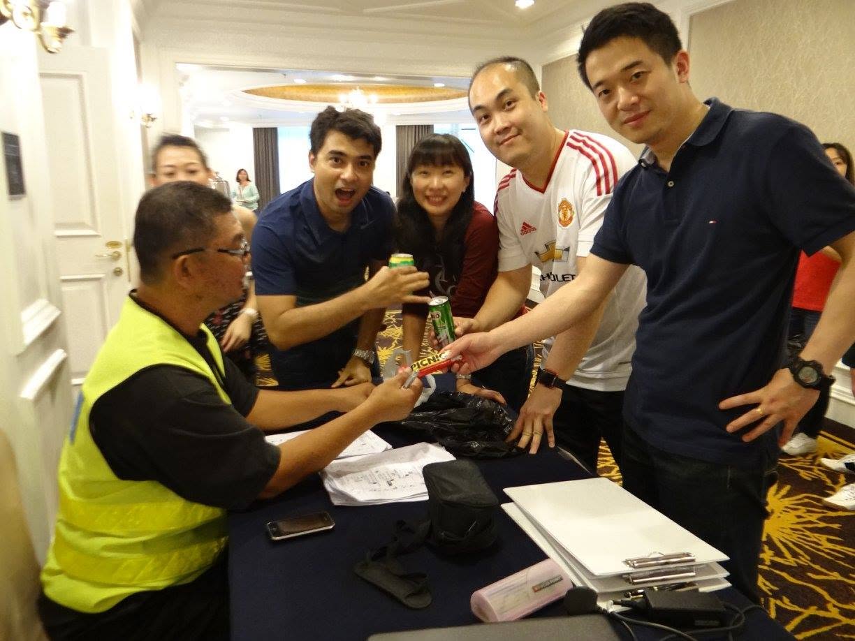 Shell Lubricants employees participating in corporate team building activities